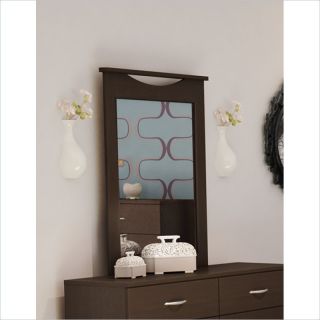 south shore back bay double dresser and mirror set in dark chocolate 