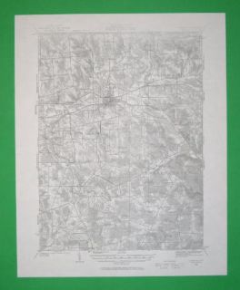 Corry Columbus Spartansburg Pennsylvania 1929 Topo Map