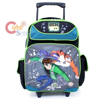 Ben 10 Alien Force Roller School Backpack 16 Large Bag with Rath