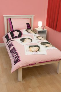 One Direction Duvet Quilt Cover Bedding Set Single Heart Throb
