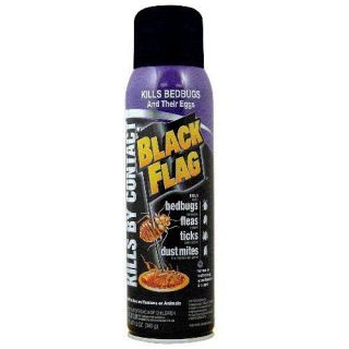 Black Flag Bedbugs Fleas Ticks Dust Mites Insecticide Killer 12 Oz 