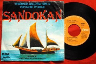 Sandokan Soundtrack Oliver Onions Kabir Bedi EXYU 7“PS