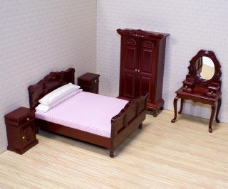 of many MINIATURE COLLECTABLE DOLLHOUSE BEDROOM FURNITURE SETS