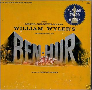 RARE Ben Hur Soundtrack with Book Box Set LPS