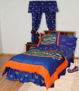 florida gators comforter bedskirt sham set
