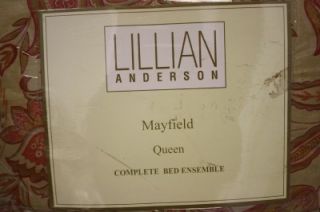 Lilian Anderson 4 PC Queen Bed Ensemble  1 Comforter 2 STD Shams ,1 