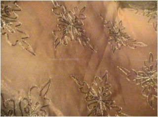 Gold Embroidery Beaded Sheer 84 Curtains India Sari