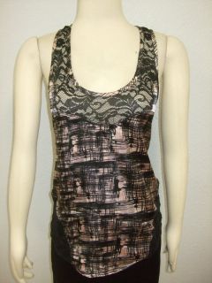 Urban Behavior Outfitters Abstract Lace Tank Top XS