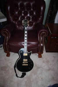 Rare Gibson 1987 Les Paul Custom Lite Black Beaty