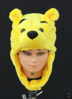 Winnie The Pooh Bear Costume Party Warm Hat Mask Cap