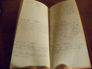   Diaries 1902 & 1905 Handwritten South Hadley Holyoke Belchertown Mass