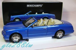 Minichamps 1 18 Bentley Azure Cabriolet 2006 Met Blue Mint