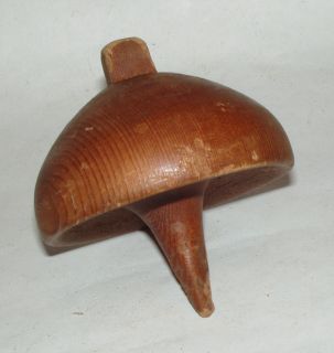 Antique Vintage American Wooden Wood Toy Spinning Top 19c