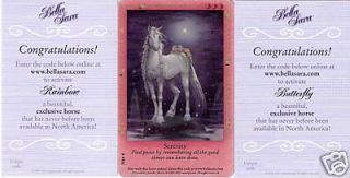 Bella Sara Serenity Promo PS3 4 2 Bonus Horse Cards