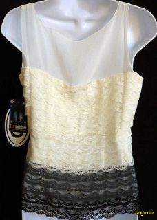 Behnaz Sarafpour Target Silk Georgette Lace Top M RARE