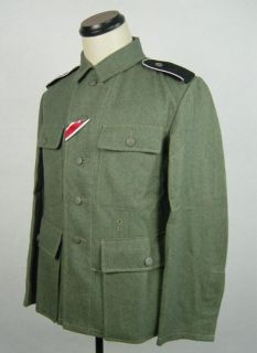 WWII German M43 EM Wool Field Grey Tunic Elite   Click Image to Close