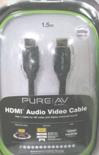 Belkin Pure AV HDMI Audio Video Cable 5 ft New