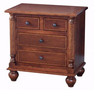 Amish Luxury Bedroom Set Furniture Queen Solid Cherry Wood 7 Piece 