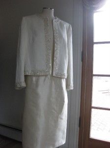 luisa beccaria new silk linen and crystal beaded suit
