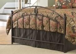 full size bellamy bed w frame hammered brown finish with a rounded 