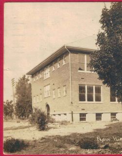 Berrien Springs MI New High School 1916 RPPC Postcard Machine Cancel C 