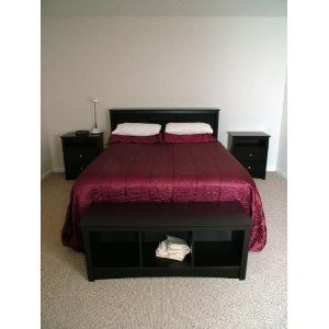   Bench Black PIECE furniture VINTAGE storage BEDROOM Bed Seat NEW