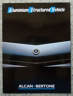 ALCAN & BERTONE X19 Fiat Aluminium Structured Vehicle Sales Brochure 