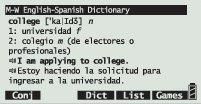   Speaking Merriam Webster Spanish English Dictionary BES 2100