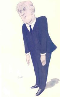 Theatre Actor Manager by Max Beerbohm Old Litho 1909