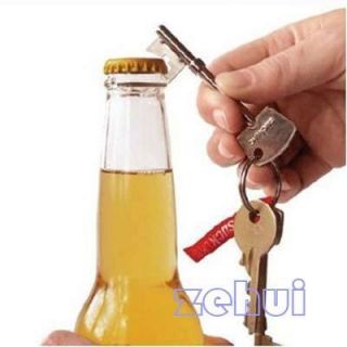    Shaped Key Chain Bottle Opener For Beers Lagers Girly drinks Silver
