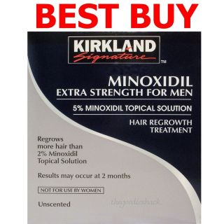 Kirkland Minoxidil Extra Strength Men Hair Loss Regrowth Treatment 