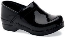 Dansko Womens Classic Professional Nursing Shoes Black Patent Leather 