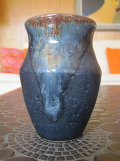 Vintage Berea KY Art Pottery Studio Flower Vase Signed M s Mid Century 