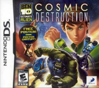 Ben 10 Ultimate Alien Cosmic Destruction w/ Poster Nintendo DS DSi 3DS 