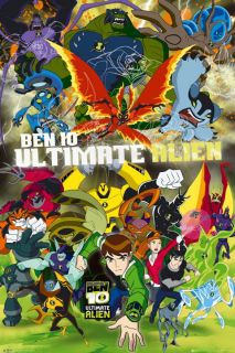 Poster Ben 10 Ultimate Alien Cast Maxi New