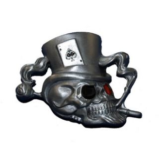   d45 skull with top hat belt buckle brand new belt buckle belt buckle