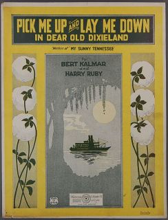 1922 DEAR OLD DIXIELAND River Boat & Cotton Cover