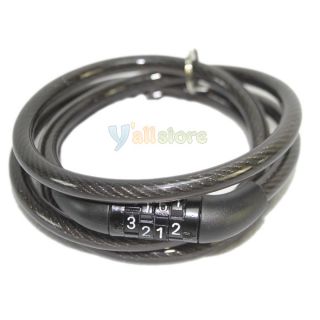 Bike Bicycle Cycling Security Cable 4 Digit Combination Lock 1200 x 