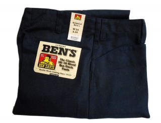 Ben Davis Original Classic 50 50 Blend Mens Twill Pants Navy 698 
