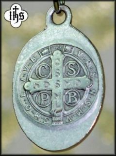Benedict Exorcist Saint Cross Medal Pendant 925 Chain