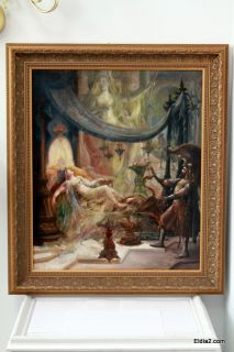 European Allegorical Painting antique manner of Benjamin Constant