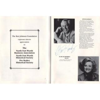 1987 Ben Johnson Fort Worth Stock Show Rodeo Program Autographs Signed 