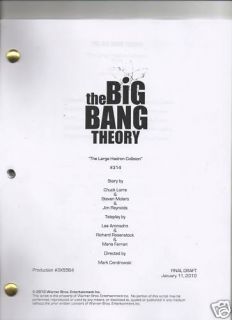 The Big Bang Theory Script You Pick Episode Season 3