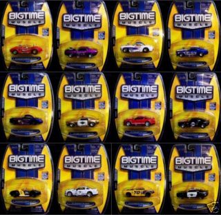 Jada Toys Big Time Muscle 1 64 Wave 13 Set of 12 Diecast Camaro Shelby 