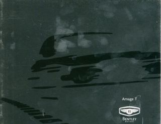 Bentley Arnage T Original Sales Brochure 2001