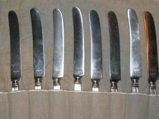 Gorham ETRUSCAN STERLING 1913 Old French Hollow Knife Set of 8 