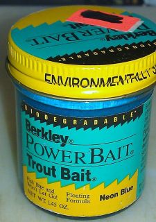 Berkley Power Bait Neon Blue 1 45oz Floating Trout Fish Bait