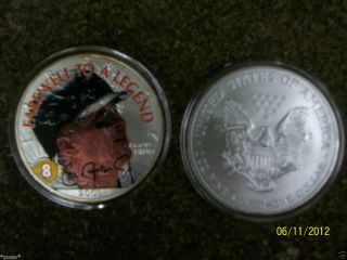 oz .999 Fine Silver Cal Ripken Jr 2001 coin US Silver Eagle Dollar 