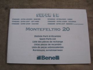Benelli Super 90 Montefeltro 12 20 gauge shotgun Ga Parts list