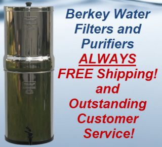 Water Filter Purification System Imperial Berkey 6 Fre